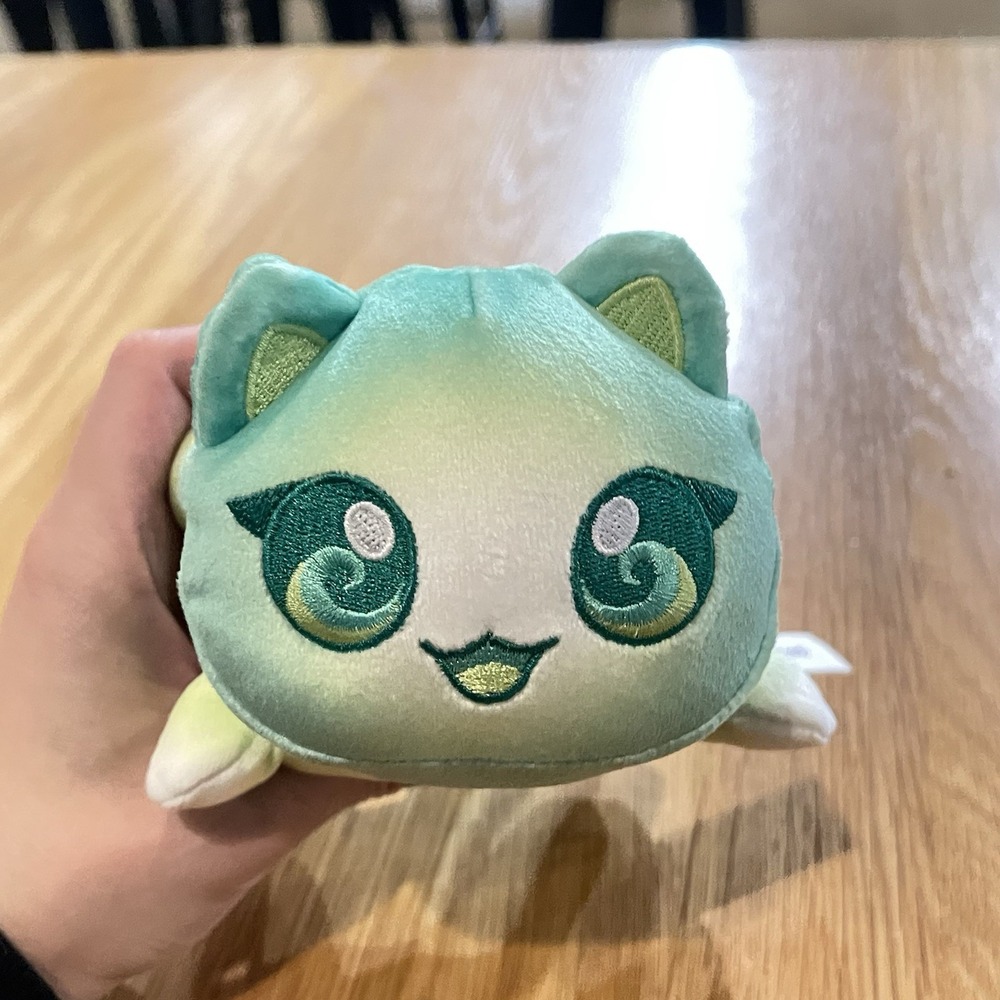 Aphmau MeeMeows 6" Plush Air Cat Liter 8 Elemental Series Green Wings Cute Cat - Picture 2 of 4